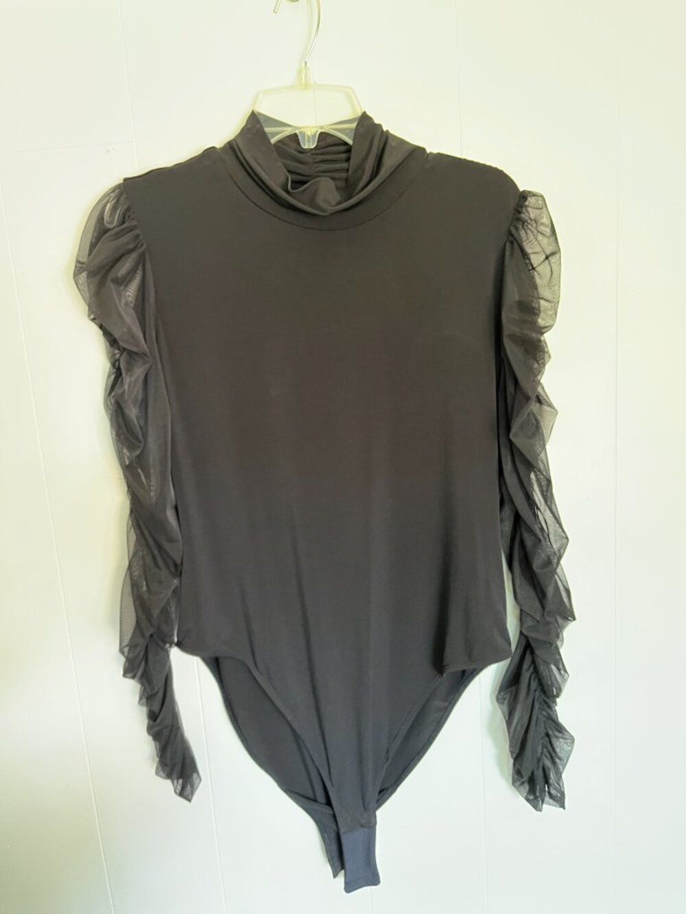 Antonio Melani Sheer Sleeve Bodysuit
